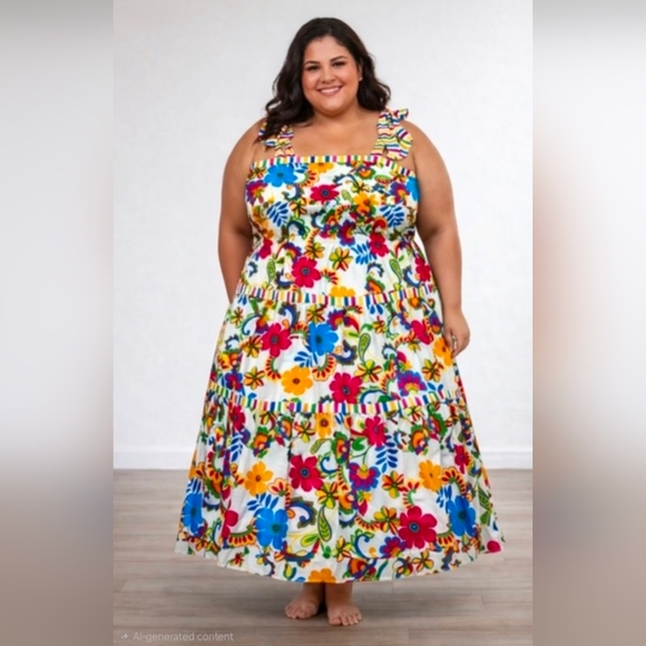 Flying Tomato Dresses & Skirts - Flying Tomato Multicolor Floral Maxi Dress Size 3X